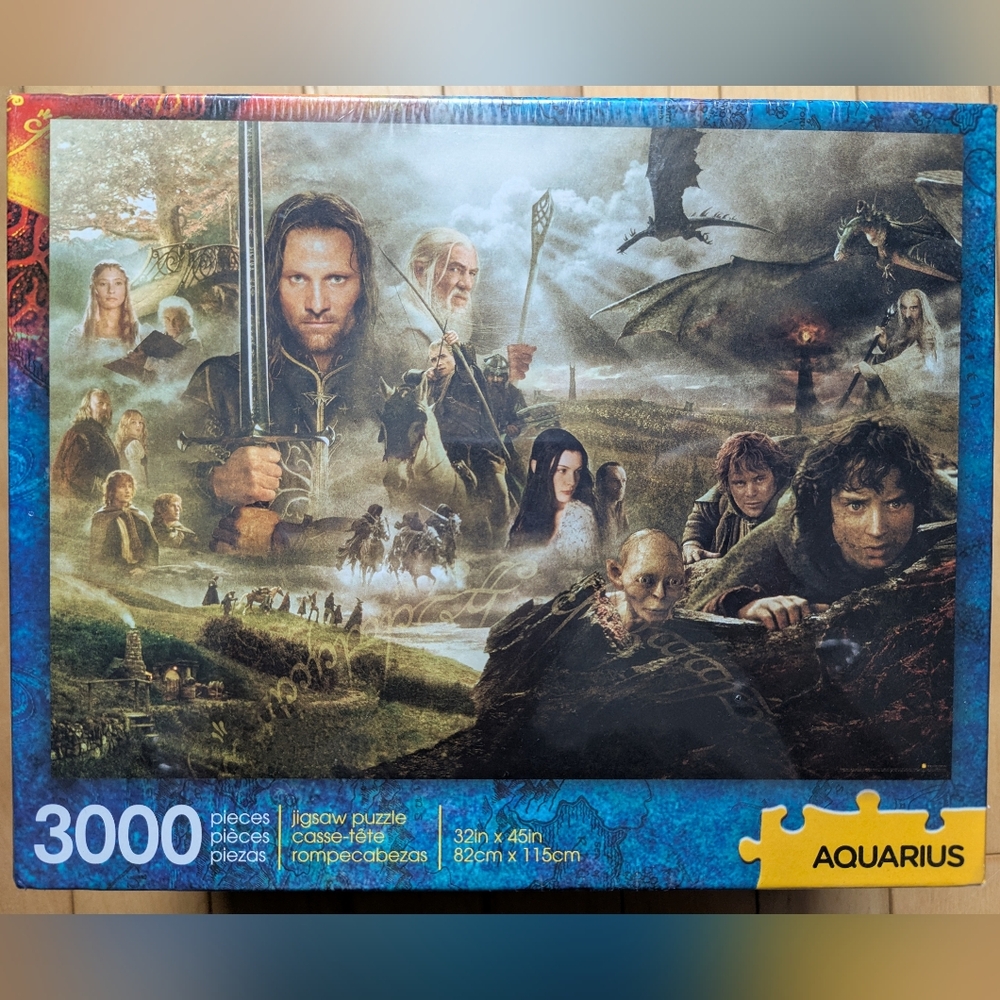 Sealed The lord Of The Rings Jigsaw Puzzle 3k Pieces Brand New 32X45"